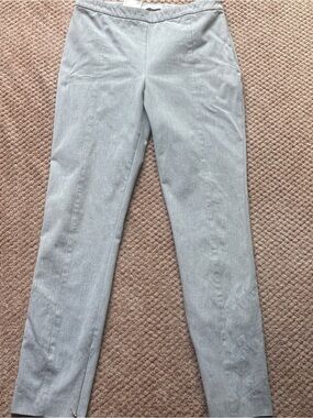 Hugo Boss Gray Amida High-Rise Slim-Leg Trouser Pants Size US 6